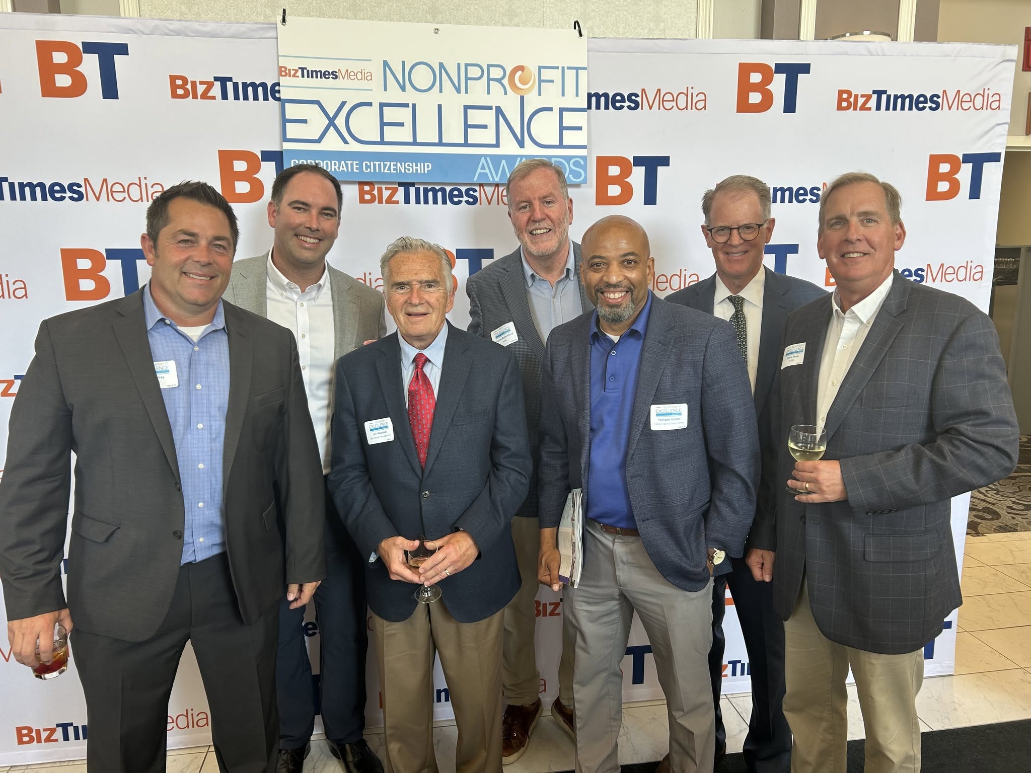 Father Gene's Help Center group at the BizTimes Nonprofit Excellence Awards