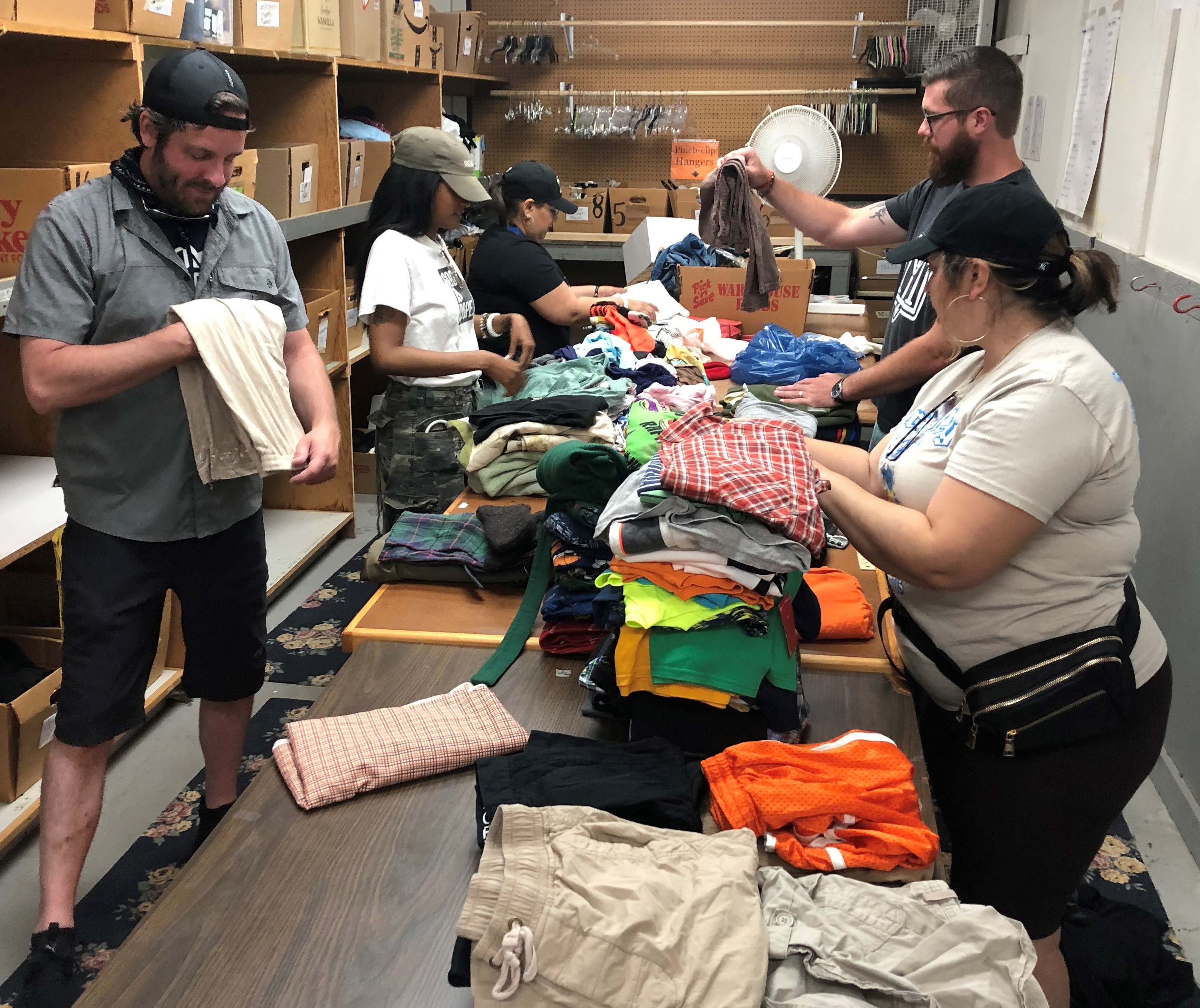 Volunteers at Father Gene's Help Center
